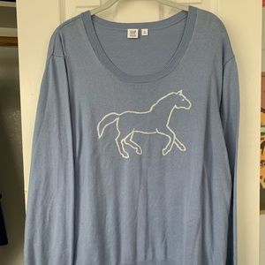 Preppy horse sweater